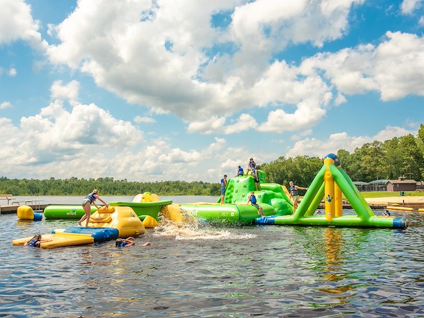 Swimming Lake & Floating Obstacle Course of Jellystone Park™ South Jersey