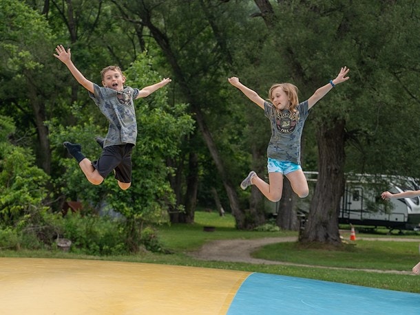 Jumping Pillow at Jellystone Park™ Finger Lakes