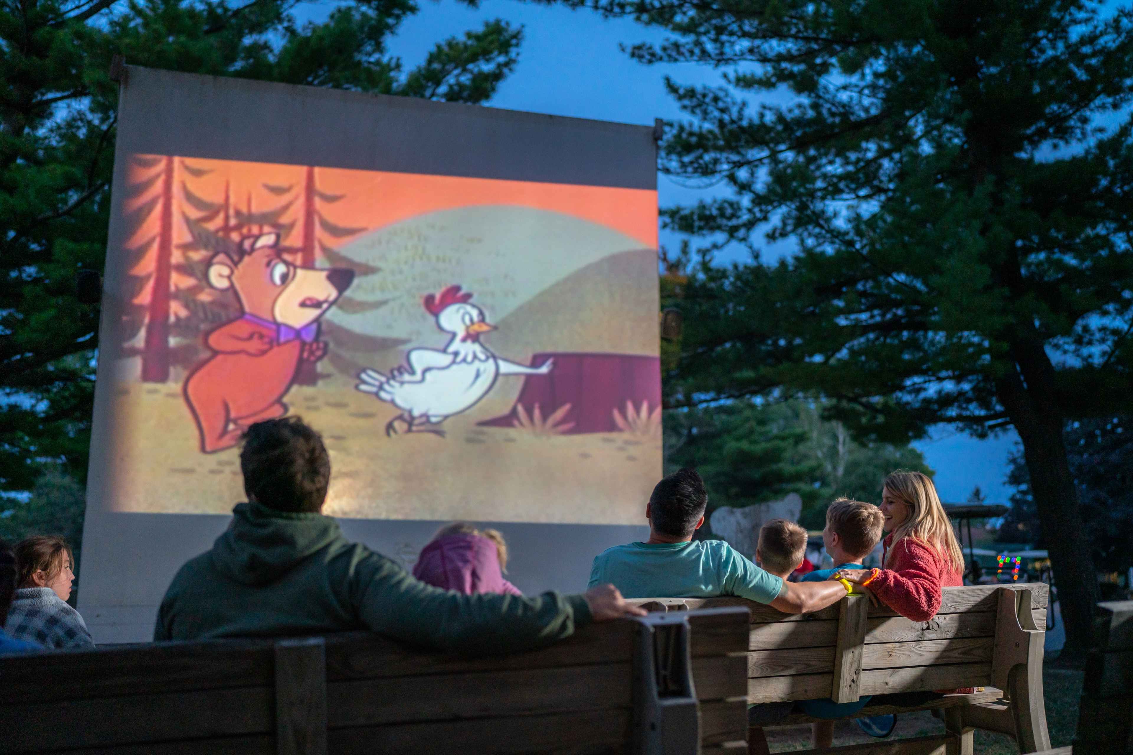 Outdoor Movie Theater at Jellystone Park™ Caledonia