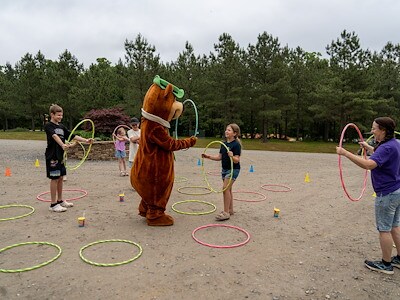 Hula Hoop Showdown at Jellystone Park™ Catskills Region