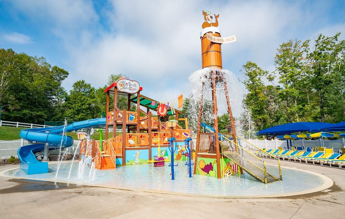 Competitive Action with Water Cannons at Jellystone Park™ Catskills Region