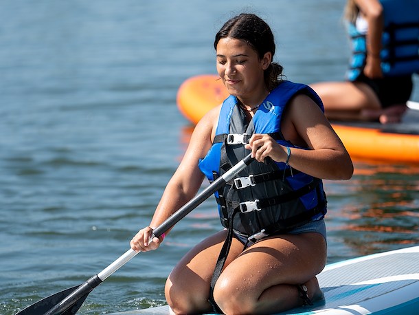Paddleboarding at Jellystone Park™ Western New York