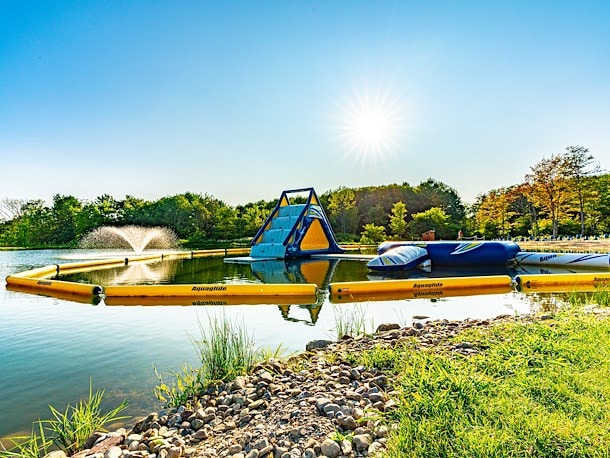 Inflatable Aqua Park at Jellystone Park™ Western New York