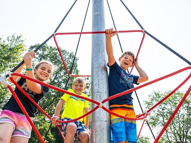 Rope Climbing Tower at Jellystone Park™ Akron-Canton