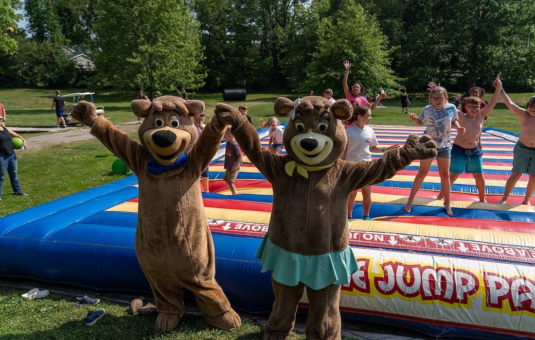 Enjoy hours of breathless bouncing fun at Jellystone Park™ Akron-Canton
