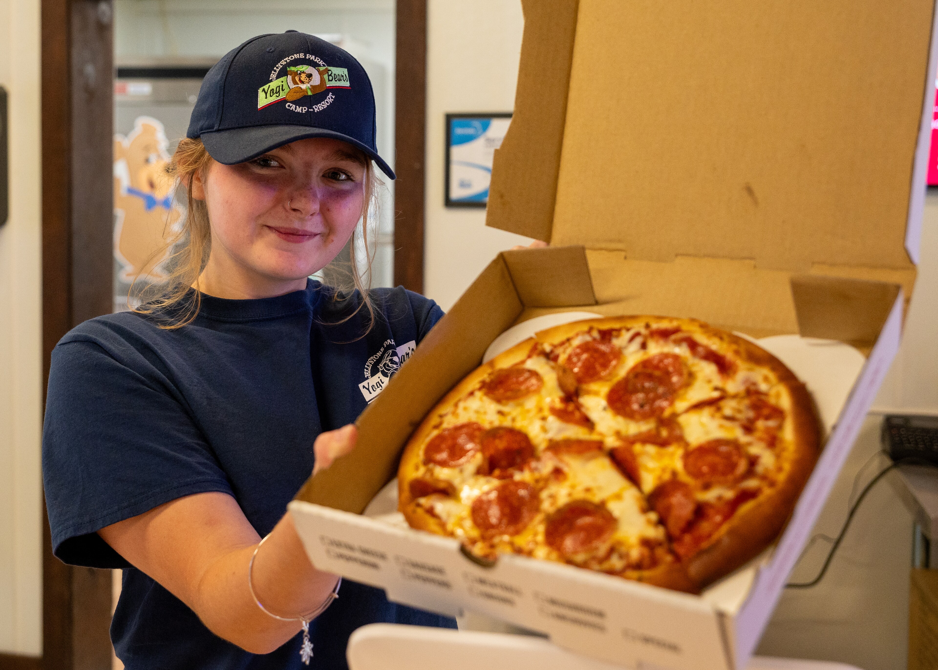 Two pieces of pizza per child