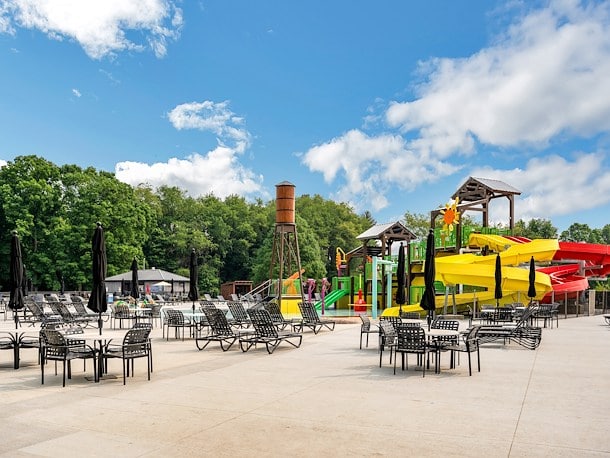 Interactive Water Playground at Jellystone Park™ Clay's Resort