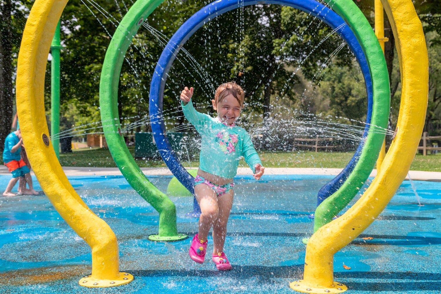 Splash Pad at Jellystone Park™ Clay's Resort
