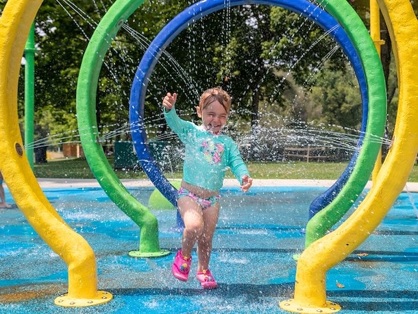 Splash Pad at Jellystone Park™ Clay's Resort