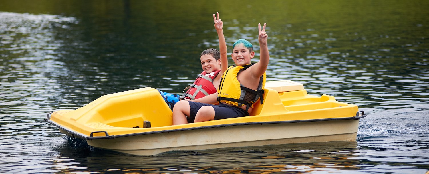 Pedal Boats at Jellystone Park™ Hocking Hills