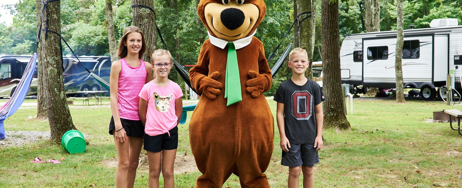 Activities and Characters of Jellystone Park™ Hocking Hills
