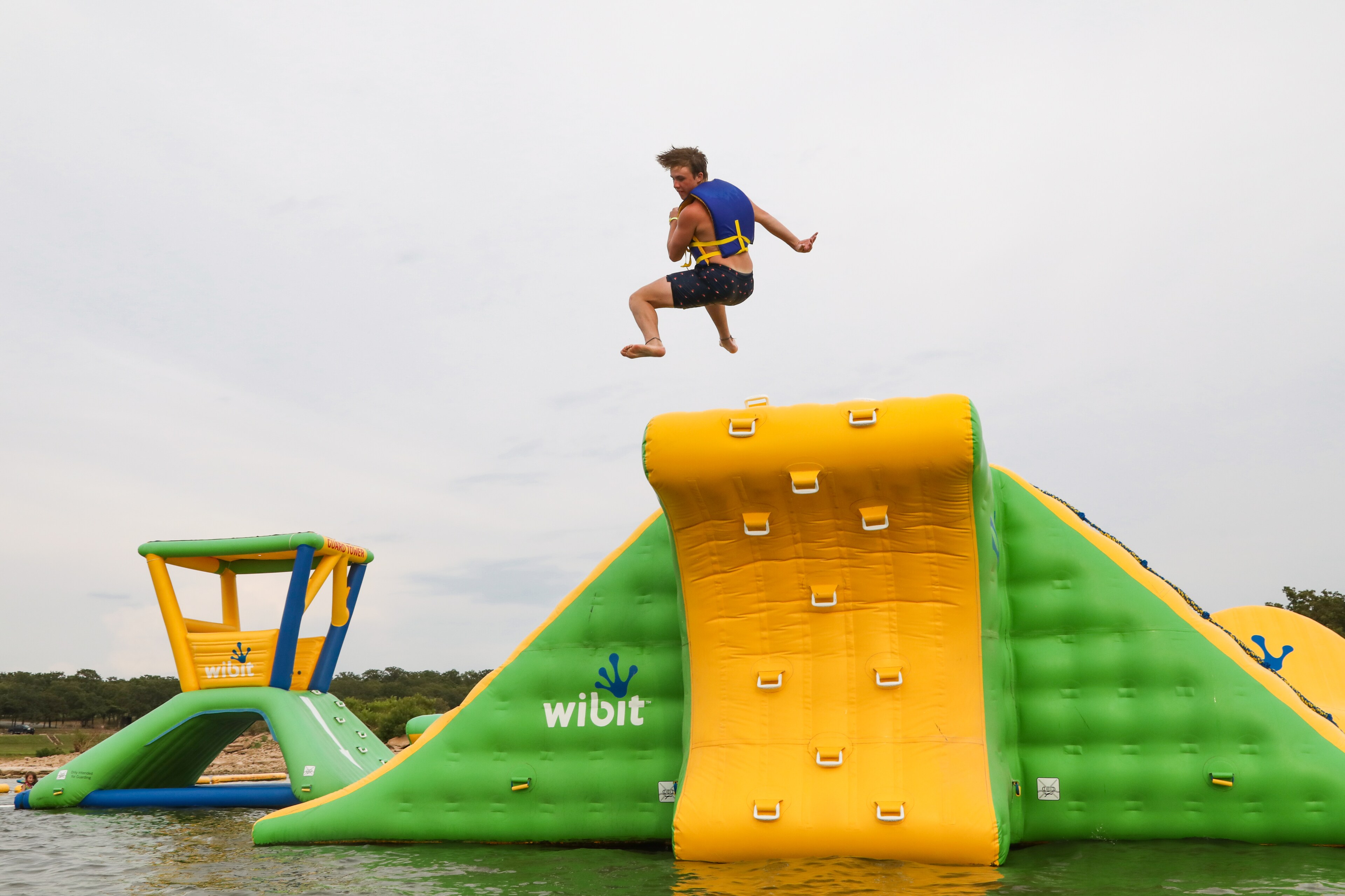 Floating Obstacle Course at Jellystone Park™ Keystone Lake