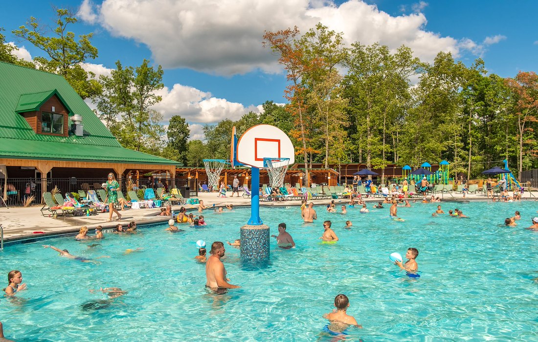Water Slides at Jellystone Park™ Kozy Rest