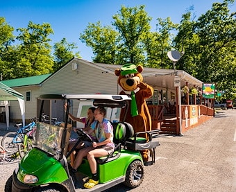 Golf Cart Rental in Jellystone Park™ Kozy Rest