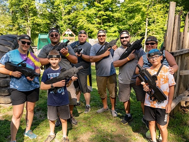 Outdoor Laser Tag at Jellystone Park™ Kozy Rest