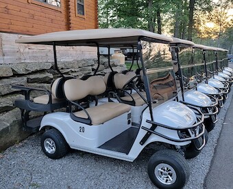 Golf Cart Rental in Jellystone Park™ Kozy Rest