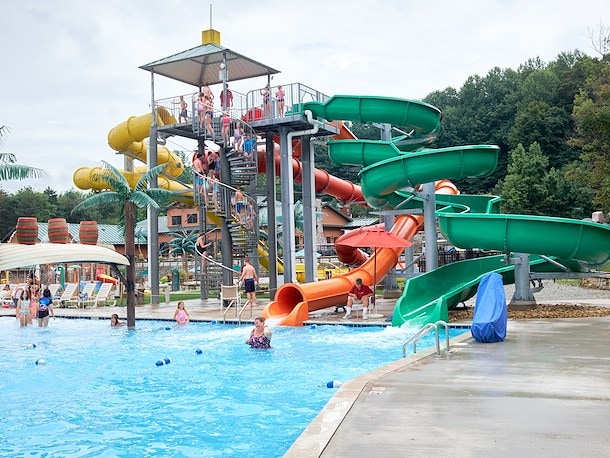 Water Slides at Jellystone Park™ Mill Run
