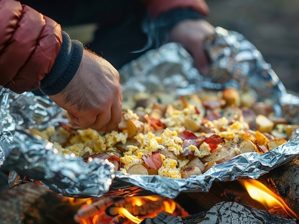 Foil Packet Breakfast at Jellystone Park