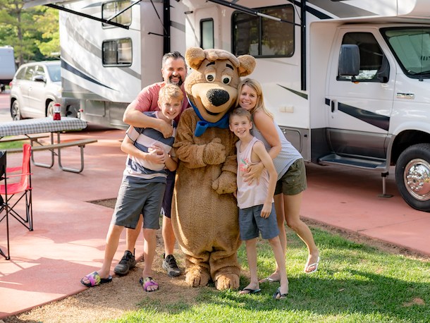 RV Sites of Jellystone Park Caledonia