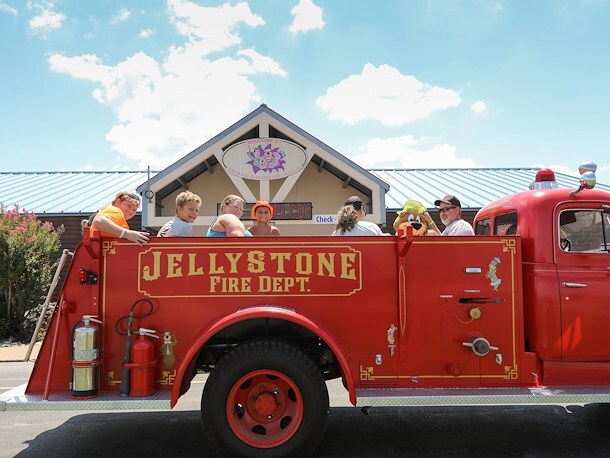 Fire Truck Rides at Jellystone Park