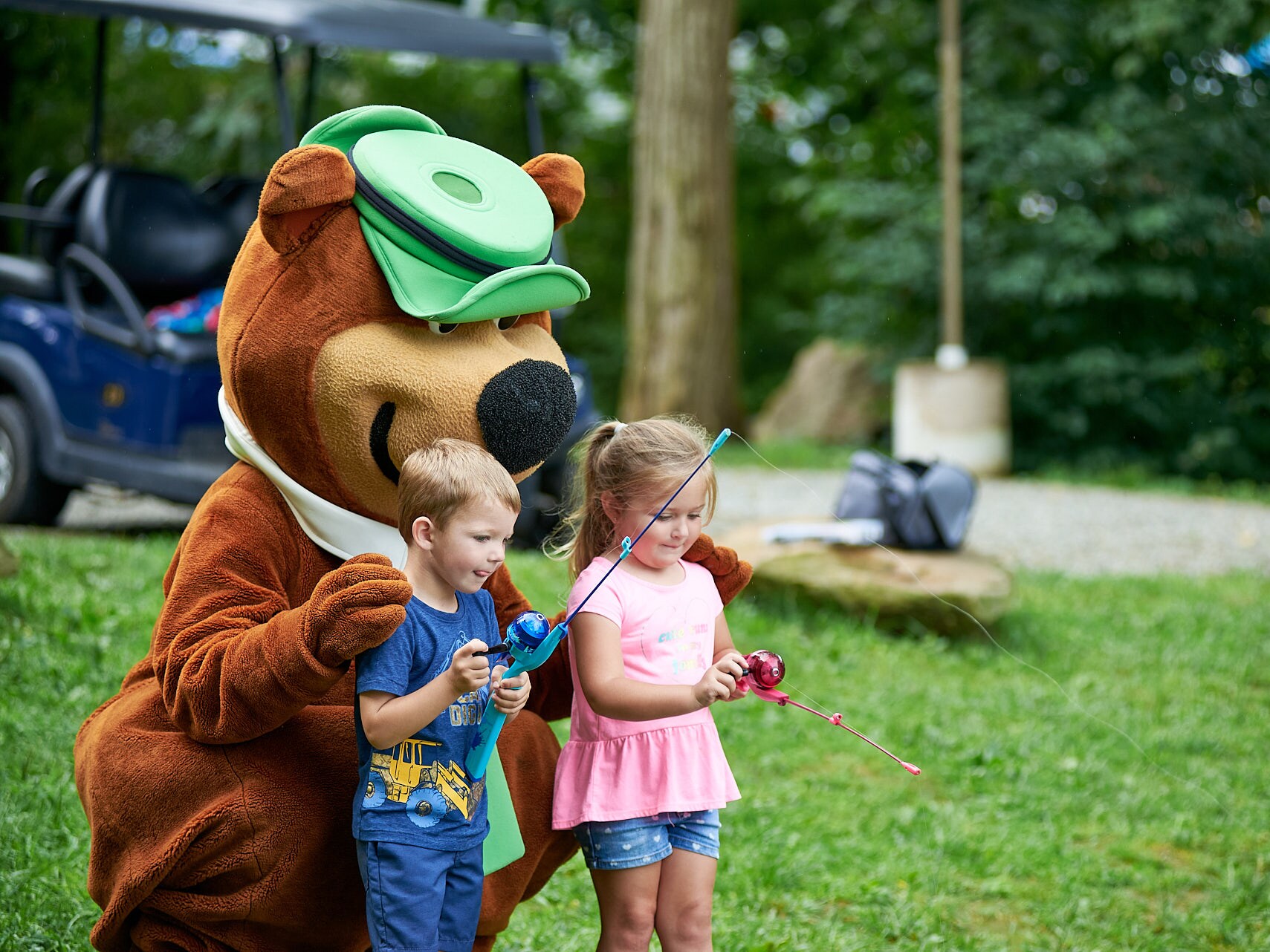 Fishing at Camp Jellystone!