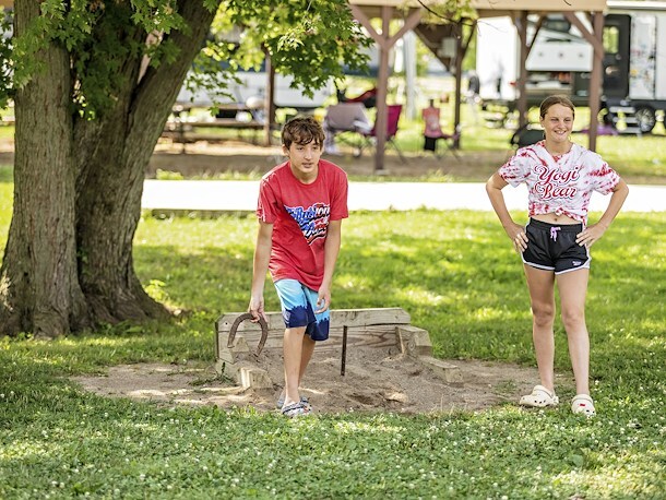 Horseshoes at Jellystone Park