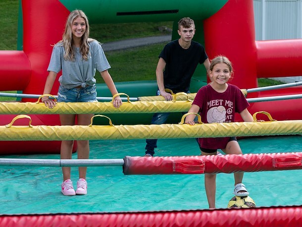 Human Foosball at Jellystone Park