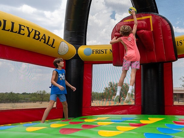 Outdoor Inflatables at Jellystone Park