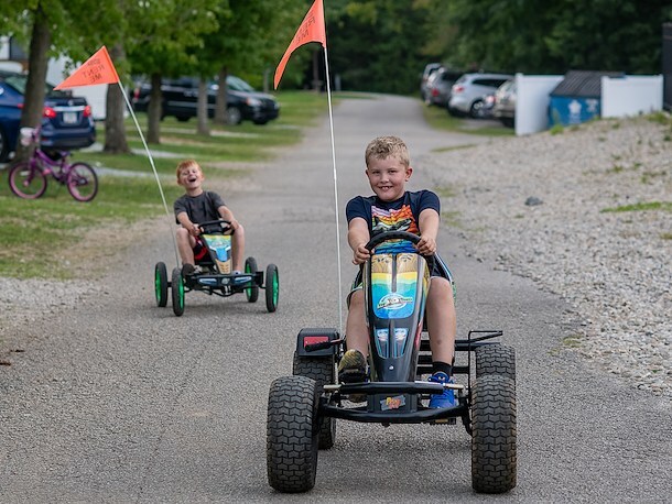 Pedal Cart Rentals at Jellystone Park