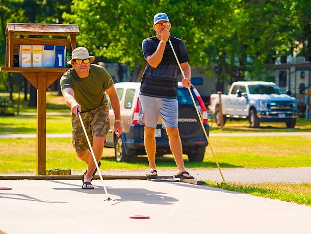 Shuffleboard at Jellystone Park