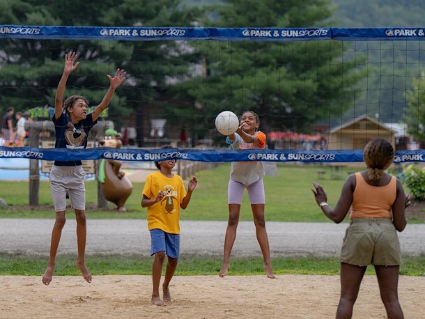 Volleyball Courts at Jellystone Park