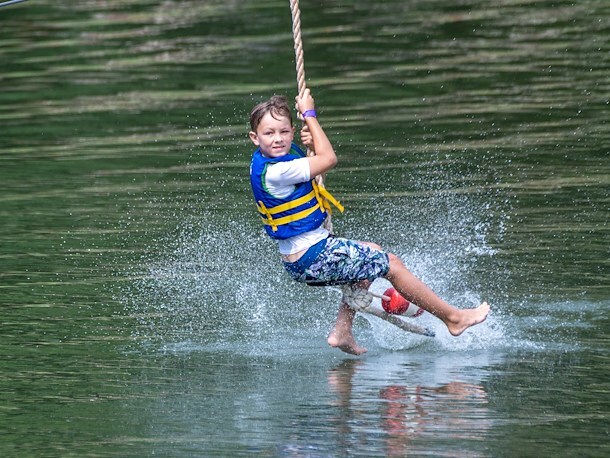 Ziplines at Jellystone Park