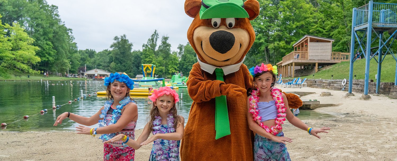 Luau themed weekend at Jellystone Park™