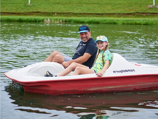 Boating at Jellystone Park