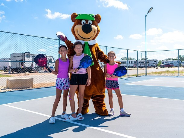 Pickleball at Jellystone Park Austin North