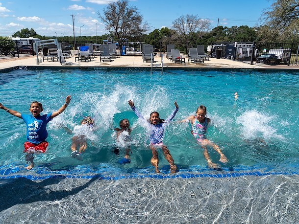 Outdoor Swimming Pool nearby Jellystone Park Austin North