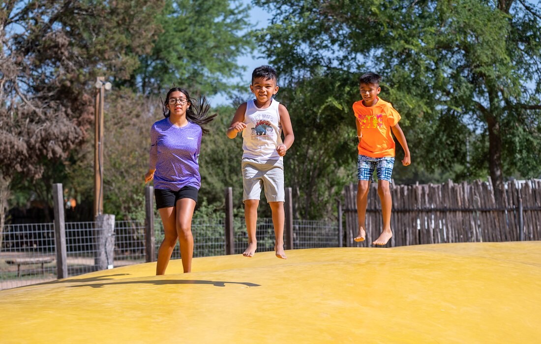 Bounce the day away on our jumping pillow