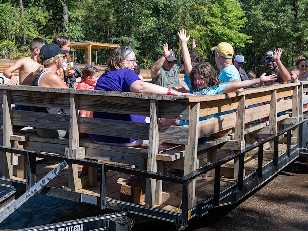 "Hey Hey" Wagon Rides in Jellystone Park™ Tyler Texas