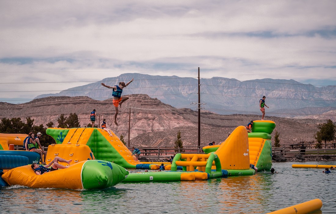 Floating Obstacle Course at Jellystone Park™ Zion