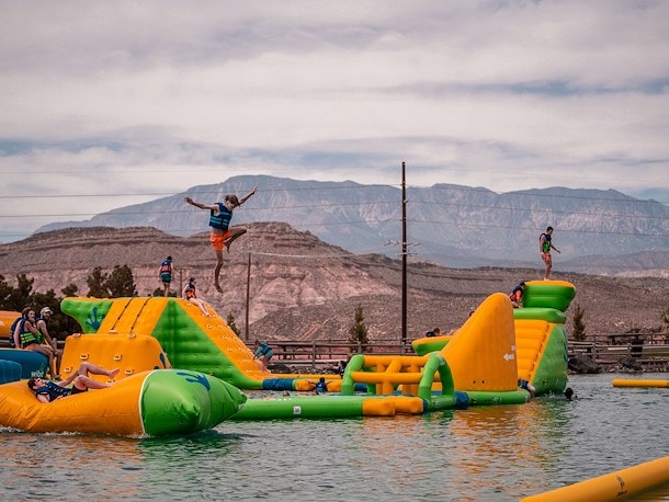 Floating Obstacle Course at Jellystone Park™ Zion