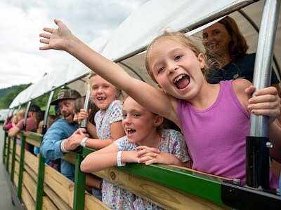 Private wagon ride around the park without a character