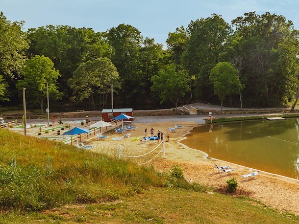 Family-Friendly Beach at Jellystone Park™ Natural Bridge 