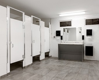 Modern Bathhouses at Jellystone Park™ Natural Bridge