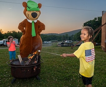 Campfires Permitted at Jellystone Park™ Natural Bridge