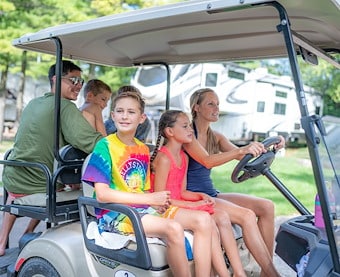 Golf Cart Rentals in Jellystone Park™ Williamsburg