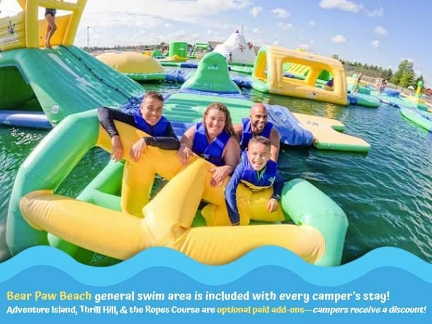 Bear Paw Beach Adventure Park at Jellystone Park, Caledonia