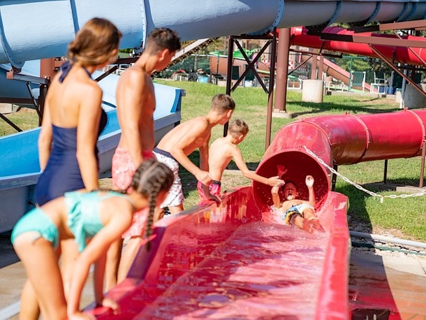Water Slides at Jellystone Park, Caledonia
