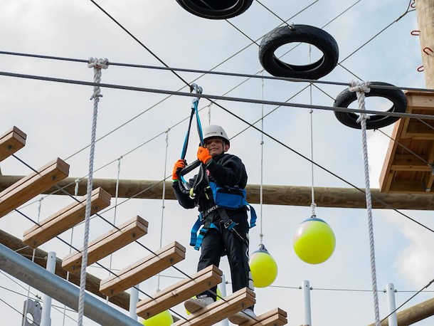 Bear Paw Ropes Course near Jellystone Park Caledonia, WI
