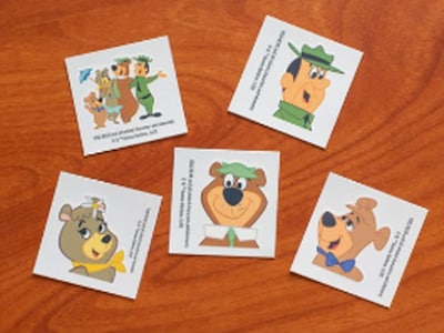 Assorted 4 packs of Character tattoos
