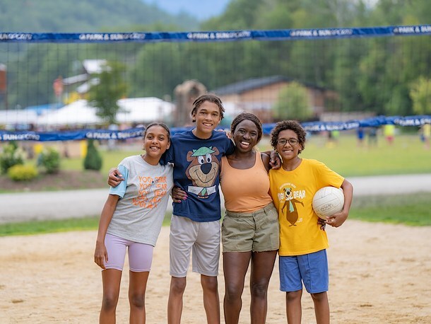 Sand Volleyball Court at Jellystone Park™ Wisconsin Dells